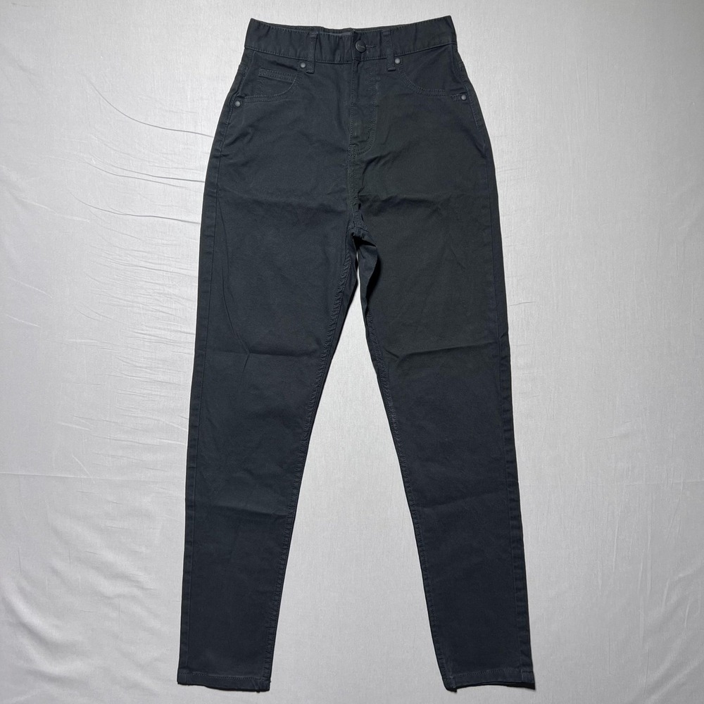 Afends Pants Womens AU 6 US 2 Black High‎ Rise Slim Fit Stretch Denim Jeans